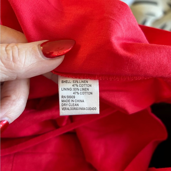 GIANNI BINI Red Bow Front Jumpsuit - Picture 5 of 9